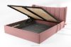 GIZO Polsterbett im Muschel-Design mit Bettkasten 200 cm rosa rosa - Foto 14