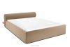 LUNEO Japandi-Polsterbett mit Bettkasten 160 cm dunkelbeige dunkelbeige - Foto 1