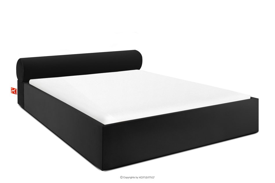 LUNEO Polsterbett Japandi mit Bettkasten 180 cm schwarz schwarz - Foto 0