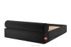 LUNEO Polsterbett Japandi mit Bettkasten 180 cm schwarz schwarz - Foto 6