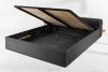 LUNEO Polsterbett Japandi mit Bettkasten 180 cm anthrazit anthrazit - Foto 14