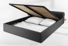 LUNEO Polsterbett Japandi mit Bettkasten 180 cm anthrazit anthrazit - Foto 15