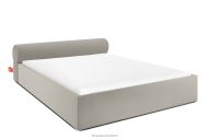 Polsterbett Japandi mit Bettkasten 180 cm cremefarben