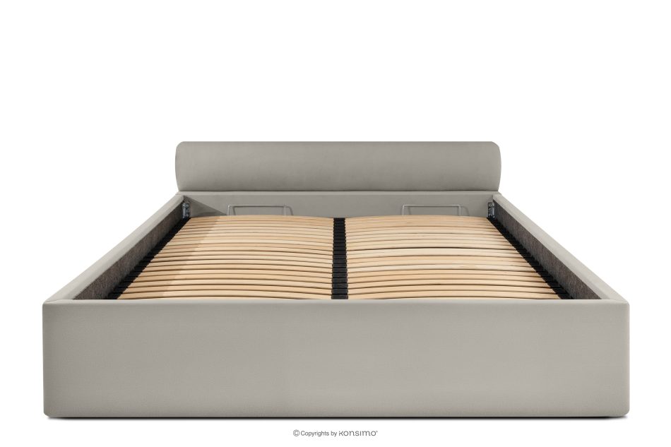 LUNEO Polsterbett Japandi mit Bettkasten 180 cm cremefarben cremefarben - Foto 3