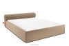 LUNEO Polsterbett Japandi mit Bettkasten 180 cm dunkelbeige dunkelbeige - Foto 1