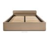 LUNEO Polsterbett Japandi mit Bettkasten 180 cm dunkelbeige dunkelbeige - Foto 4