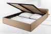LUNEO Polsterbett Japandi mit Bettkasten 180 cm dunkelbeige dunkelbeige - Foto 15
