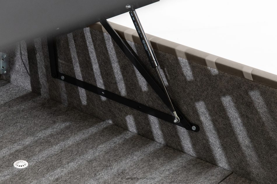 LUNEO Polsterbett Japandi mit Bettkasten 180 cm braun braun - Foto 10