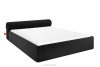 LUNEO Japandi-Polsterbett mit Bettkasten 200 cm schwarz schwarz - Foto 1