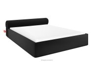 Japandi-Polsterbett mit Bettkasten 200 cm schwarz