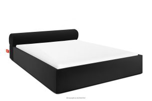 LUNEO, https://konsimo.de/kollektion/luneo/ Japandi-Polsterbett mit Bettkasten 200 cm schwarz schwarz - Foto