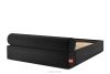 LUNEO Japandi-Polsterbett mit Bettkasten 200 cm schwarz schwarz - Foto 6
