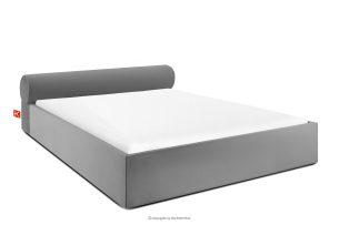 LUNEO, https://konsimo.de/kollektion/luneo/ Japandi-Polsterbett mit Bettkasten 200 cm hellgrau hellgrau - Foto