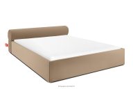 Japandi-Polsterbett mit Bettkasten 200 cm dunkelbeige