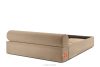 LUNEO Japandi-Polsterbett mit Bettkasten 200 cm dunkelbeige dunkelbeige - Foto 6