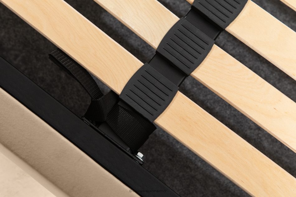LUNEO Japandi-Polsterbett mit Bettkasten 200 cm dunkelbeige dunkelbeige - Foto 11
