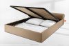 LUNEO Japandi-Polsterbett mit Bettkasten 200 cm dunkelbeige dunkelbeige - Foto 15