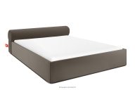 Japandi-Polsterbett mit Bettkasten 200 cm braun