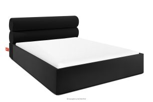 LUNEO, https://konsimo.de/kollektion/luneo/ Polsterbett im Japandi-Stil mit Bettkasten 160 cm schwarz schwarz - Foto