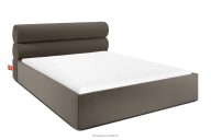 Polsterbett im Japandi-Stil mit Bettkasten 160 cm braun