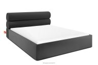 Polsterbett im Japandi-Stil mit Bettkasten 180 cm anthrazit