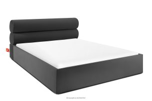 LUNEO, https://konsimo.de/kollektion/luneo/ Polsterbett im Japandi-Stil mit Bettkasten 180 cm anthrazit anthrazit - Foto