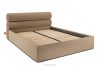 LUNEO Polsterbett im Japandi-Stil mit Bettkasten 180 cm dunkelbeige dunkelbeige - Foto 3