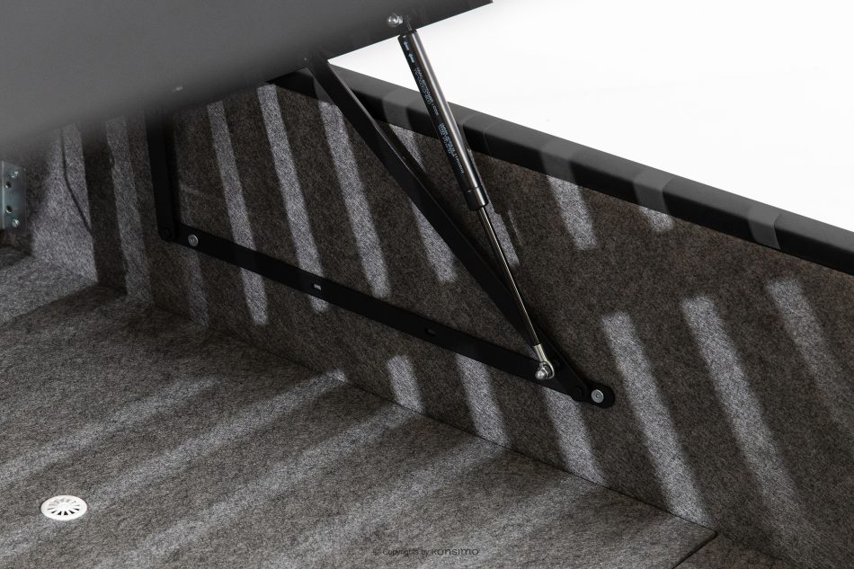 LUNEO Polsterbett im Japandi-Stil mit Bettkasten 200 cm schwarz schwarz - Foto 10