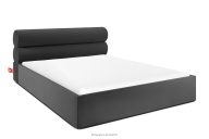 Polsterbett im Japandi-Stil mit Bettkasten 200 cm anthrazit