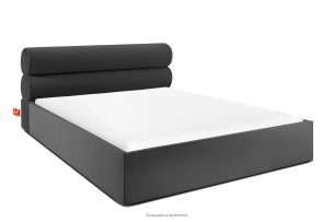 LUNEO, https://konsimo.de/kollektion/luneo/ Polsterbett im Japandi-Stil mit Bettkasten 200 cm anthrazit anthrazit - Foto
