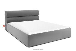 LUNEO, https://konsimo.de/kollektion/luneo/ Polsterbett im Japandi-Stil mit Bettkasten 200 cm hellgrau hellgrau - Foto