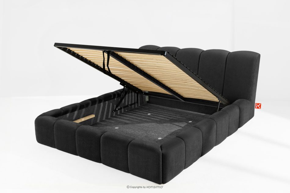 OLMIRA Polsterbett mit Bettkasten 160 cm anthrazit anthrazit - Foto 12