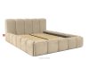 OLMIRA Polsterbett mit Bettkasten 160 cm beige beige - Foto 3