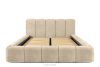 OLMIRA Polsterbett mit Bettkasten 160 cm beige beige - Foto 4