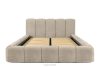 OLMIRA Polsterbett mit Bettkasten 160 cm graubeige graubeige - Foto 4