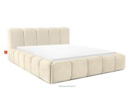 Polsterbett mit Bettkasten 160 cm ecru