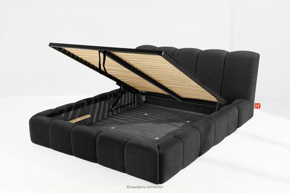 OLMIRA Polsterbett mit Bettkasten 180 cm anthrazit anthrazit - Foto 12