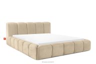 Polsterbett mit Bettkasten 180 cm beige