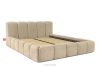 OLMIRA Polsterbett mit Bettkasten 180 cm beige beige - Foto 3