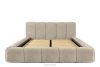 OLMIRA Polsterbett mit Bettkasten 180 cm graubeige graubeige - Foto 4
