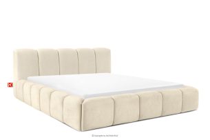 OLMIRA, https://konsimo.de/kollektion/olmira/ Polsterbett mit Bettkasten 180 cm ecru ecru - Foto