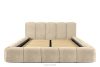 OLMIRA Polsterbett mit Bettkasten 200 cm beige beige - Foto 4