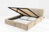 OLMIRA Polsterbett mit Bettkasten 200 cm beige beige - Foto 14