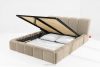 OLMIRA Polsterbett mit Bettkasten 200 cm graubeige graubeige - Foto 14