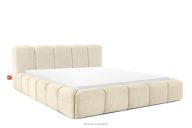 Polsterbett mit Bettkasten 200 cm ecru