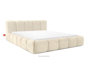 OLMIRA, https://konsimo.de/kollektion/olmira/ Polsterbett mit Bettkasten 200 cm ecru ecru - Foto