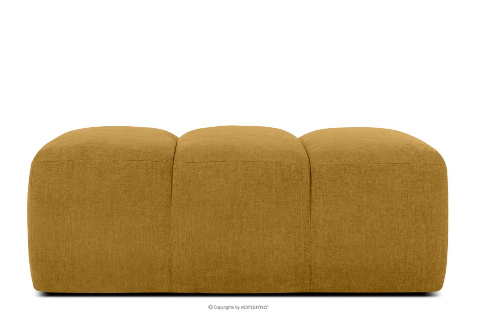 FLAVA Gesteppter Retro Modern Sitzhocker in Honig Honigfarben - Foto 0