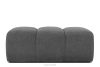 FLAVA Gesteppter Retro Modern Sitzhocker in Grau Grau - Foto 1
