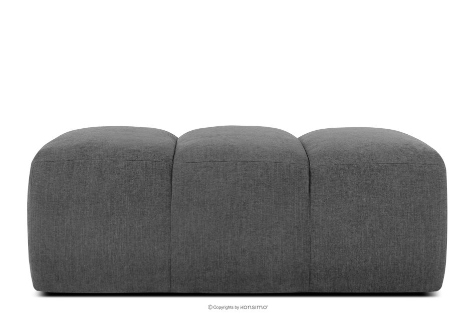 FLAVA Gesteppter Retro Modern Sitzhocker in Grau Grau - Foto 0