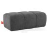 FLAVA Gesteppter Retro Modern Sitzhocker in Grau Grau - Foto 3